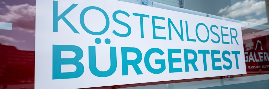 Corona-Testzentrum in Berlin.