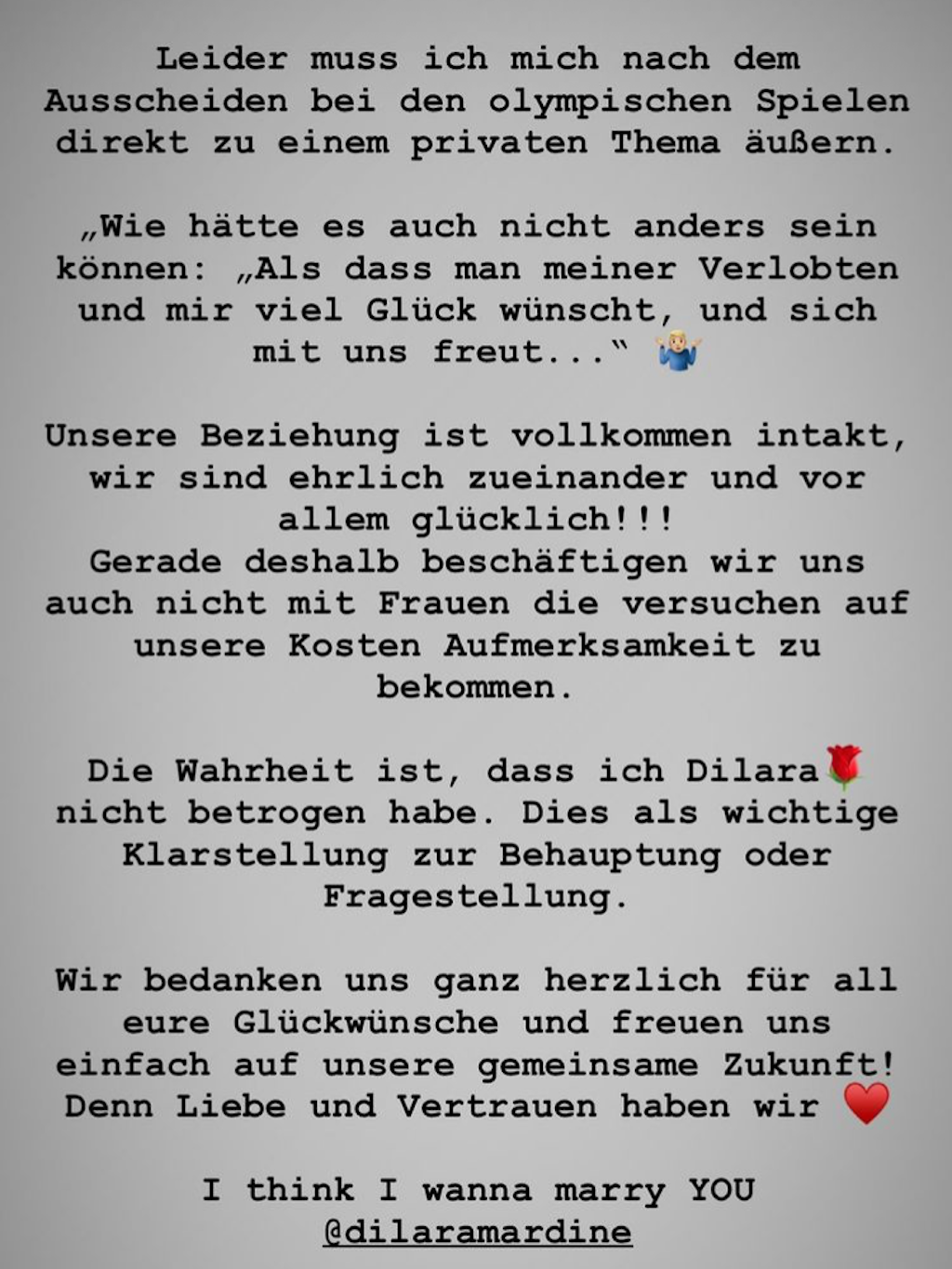 So reagierte Max Kruse auf die Vorwürfe, er habe seine Dilara betrogen. 