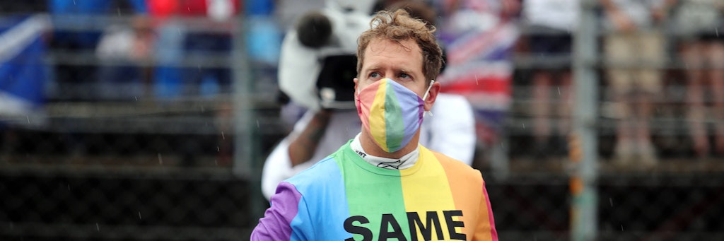 Sebastian Vettel sorgt mit seinem Protest gegen die homophobe Politik von Ungarn-Präsident Viktor Orban Aufsehen.