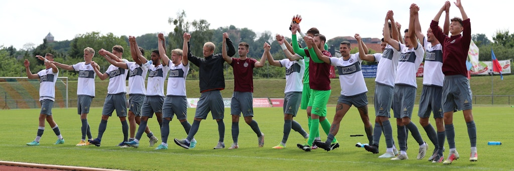 In Eilenburg bejubeln die BFC-Jungs den dritten Liga-Sieg in Serie. Als nächstes Spiel wartet jetzt der VfB Stuttgart.