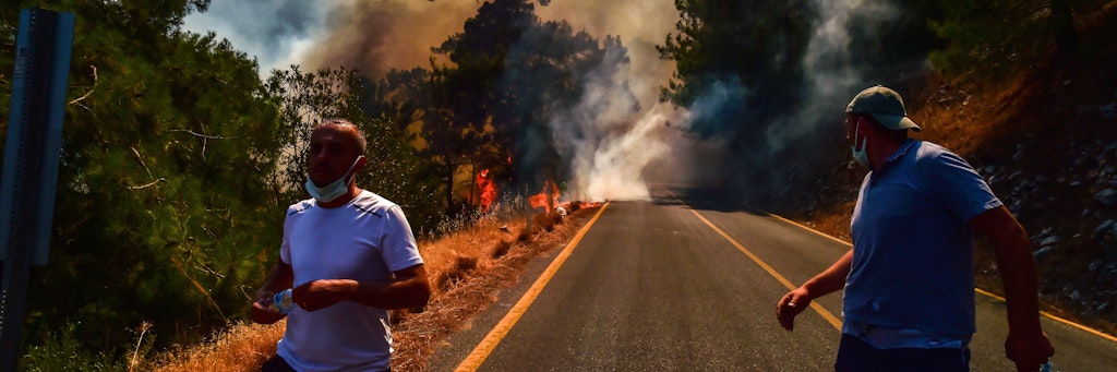 Wie hier bei Bodrum in der Türkei sieht es vielerorts in Südeuropa aus: Dürre und Hitze begünstigen Waldbrände.