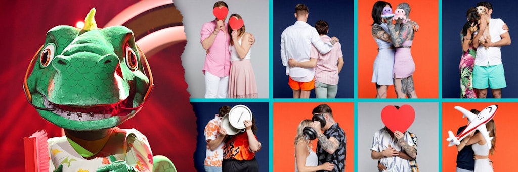 Erinnert an „The Masked Singer“, dreht sich aber um Liebe: „How Fake Is Your Love“ startet im September auf Pro.7. Diese acht Paare spielen die Hauptrolle.