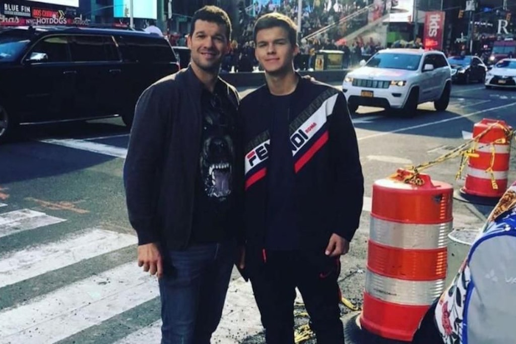 Emilio Ballack mit seinem Vater Michael