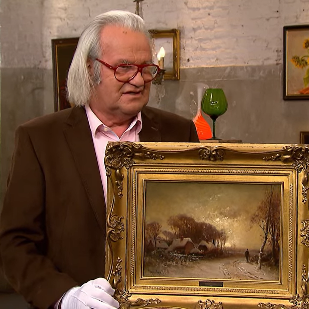 Kunst-Experte Albert Maier analysiert das Gemälde bei der „Bares für Rares“-Expertise.