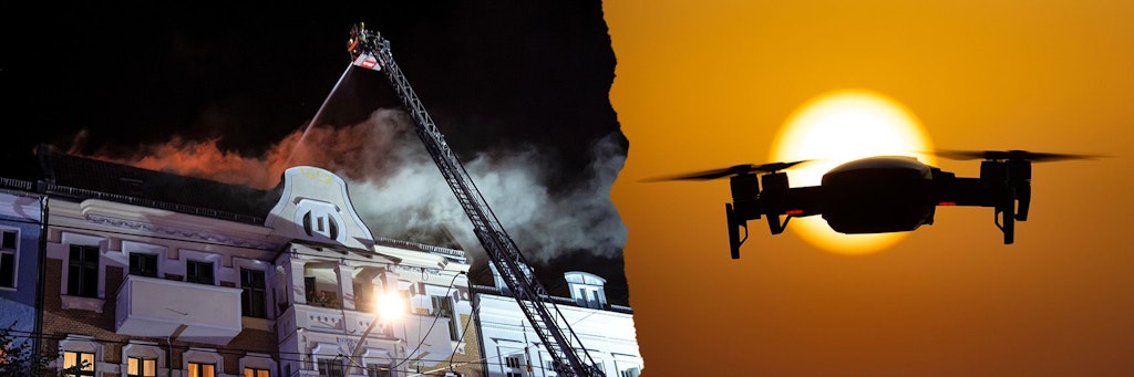 Um Brandorte noch besser aus der Luft zu erkunden, setzt die Berliner Feuerwehr jetzt Drohnen ein.