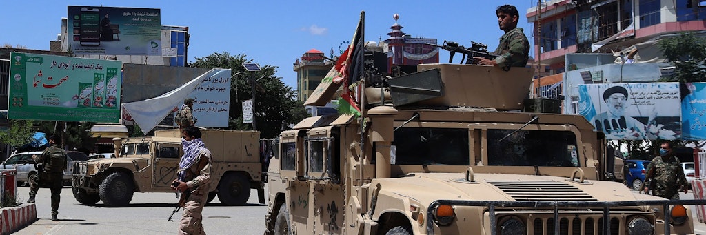 Militärs in Kundus – die Eroberung der Stadt ist der bisher größte Erfolg für die Taliban.