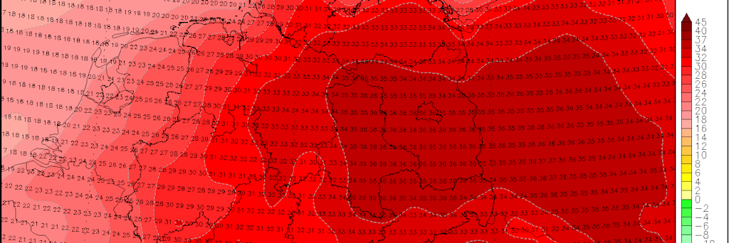 Extremhitze am kommenden Sonntag? In Berlin und Brandenburg werden bis zu 36 Grad erwartet. Das können auch mal 37 oder 38 Grad werden!