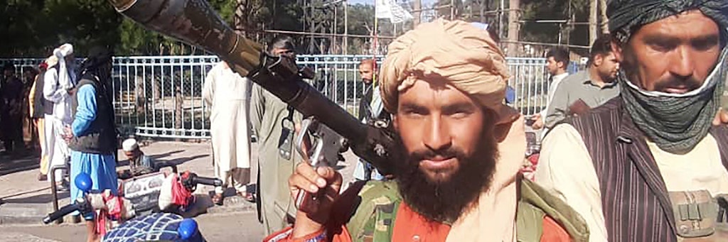 Taliban-Kämpfer bei der Einnahme von Herat.