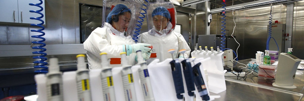 In dem Labor im chinesischen Wuhan wird an hoch ansteckenden Viren geforscht.