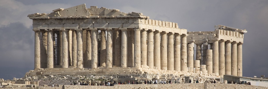 Der Parthenon („Jungfrauengemach“) ist eines der berühmtesten noch existierenden Baudenkmäler des antiken Griechenlands.