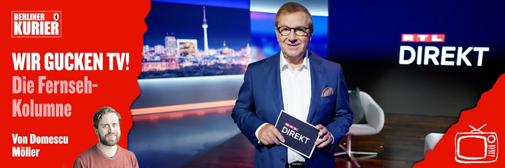 Jan Hofer im Studio der Show RTL Direkt.