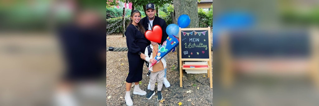 Pietro Lombardi und Sarah Engels sind stolz auf ihren kleinen Alessio, der jetzt in die Schule geht.