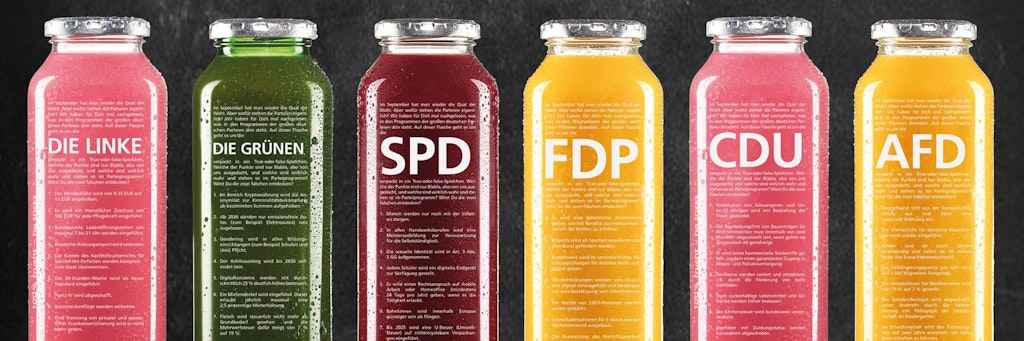 <br> Der Hersteller True Fruits und der Handelskonzern Edeka streiten sich wegen AfD-Flaschen.