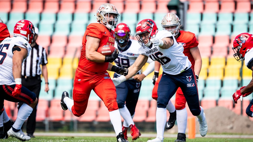 Viel Action gab es beim vergangenen Heimspiel der Berlin Thunder gegen die Hamburg Sea Devils.