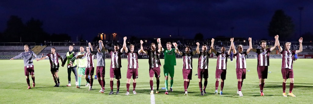 So wollen die Dynamos auch am Sonntag in Babelsberg jubeln.
