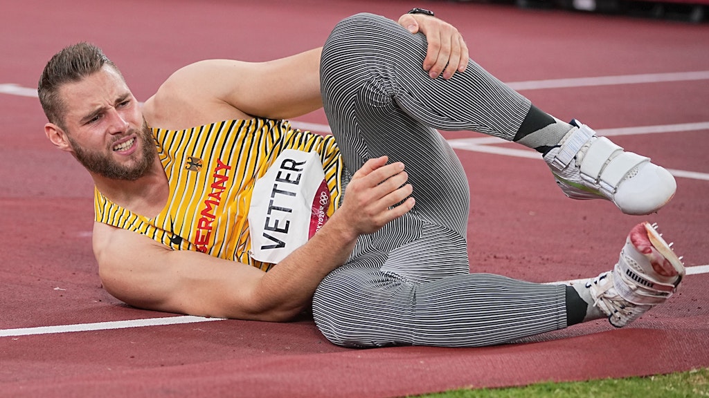 Deutschlands Gold-Hoffnung Johannes Vetter kam in Tokio nicht zurecht und wurde im Speerwurf nur Neunter. 