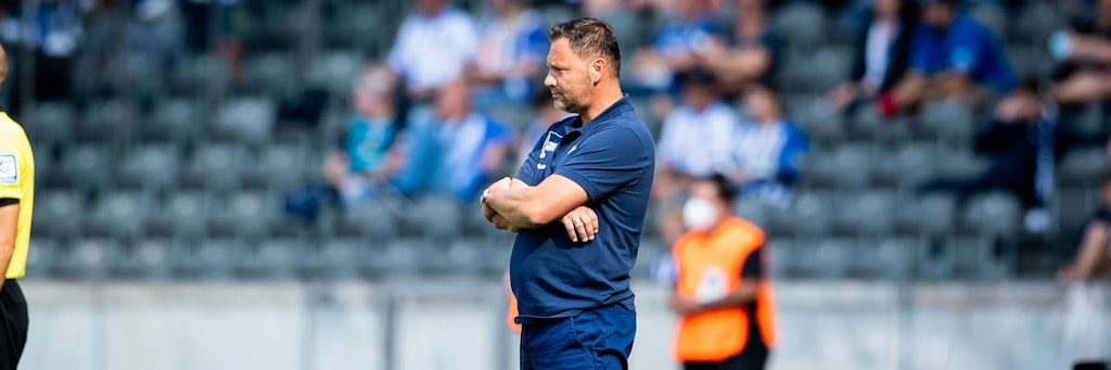 Strahlt nach der zweiten Niederlage Ruhe aus: Hertha-Trainer Pal Dardai.