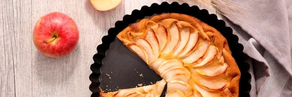 Dieser Apfelkuchen ist unwiderstehlich lecker.