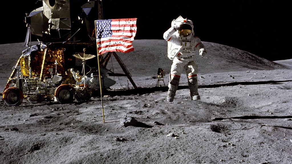Die Mondlandung der Amerikaner: Im Sommer 1969 sahen Millionen Menschen diese Bilder im Fernsehen.