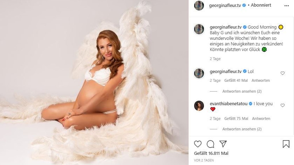 Georgina postete am Montag diese vielsagenden Sätze auf Instagram.