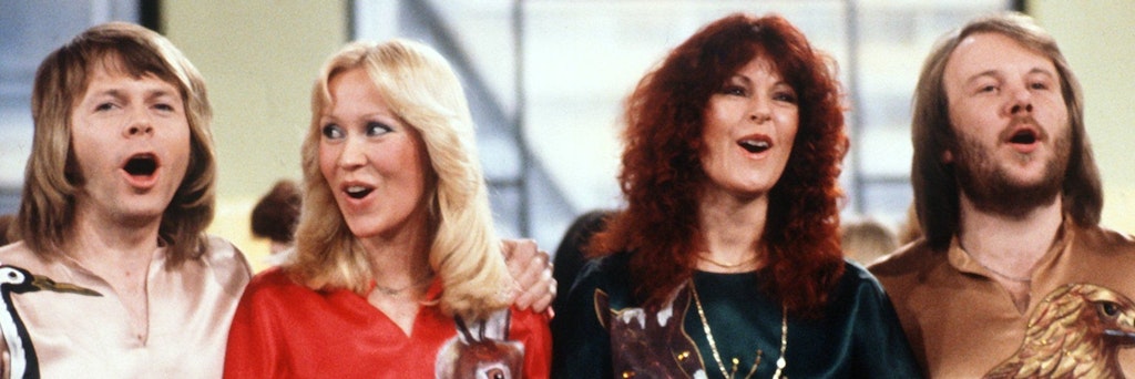 Die schwedische Popgruppe Abba mit Björn Ulvaeus, Agnetha Fältskog, Anni-Frid Lyngstad und Benny Andersson (v.l.n.r.).