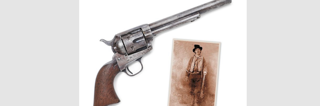 Billy the Kid (2.v.l.) wurde 1881 mit dieser Pistole erschossen.