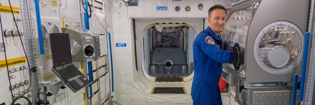 Matthias Maurer beim Astronauten-Training in Köln