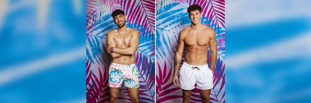 Kaan (l.) und Dennis ziehen als Granaten in die „Love Island“-Villa ein.