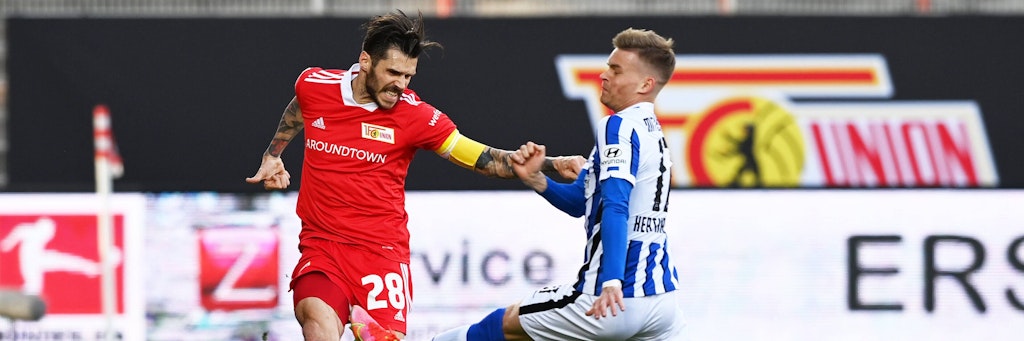 Werden sich auch im November nichts schenken: Union-Kapitän Christopher Trimmel und Herthas Maximilian Mittelstädt.
