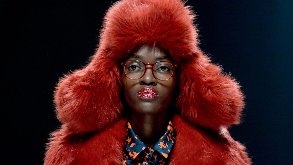 Models zeigen bei der Mercedes-Benz Fashion Week im Winter 2021 Mode des Labels „KXXK - Kilian Kerner“. 