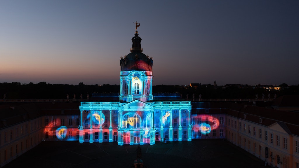 Das Charlottenburger Schloss beim Festival of Lights.