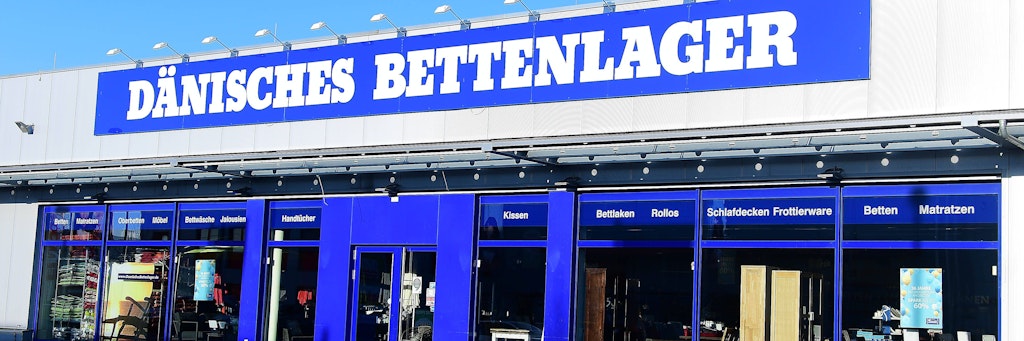 Eines Filiale des Dänischen Bettenlagers in Duisburg