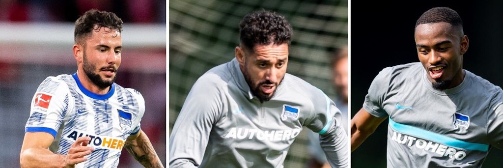 Marco Richter, Ishak Belfodil und Myziane Maolida sollen in Bochum dafür sorgen, dass Hertha endlich die ersten Punkte sammelt.