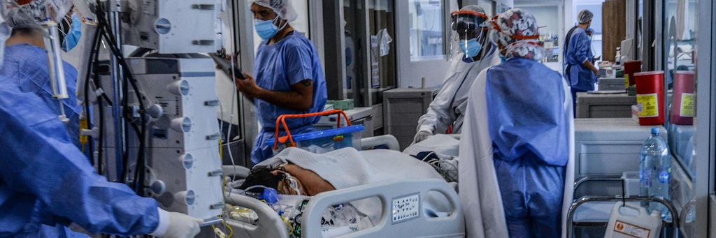 Eine Intensivstation im kolumbianischen Bogota: Hier spielt die Mu-Variante inzwischen eine große Rolle bei besonders schweren Covid-19-Fällen.