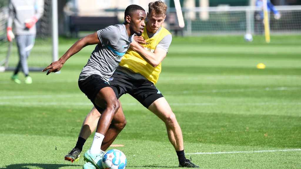 Stark mit dem Ball am Fuß und immer einen Blick für die Mitspieler: Herthas Nizza-Zugang Myziane Maolida. 