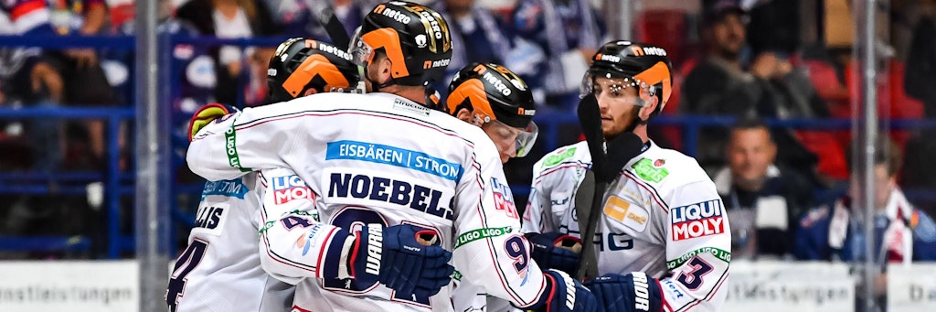 Die Eisbären um Marcel Noebels haben in Iserlohn jede Menge zu bejubeln.