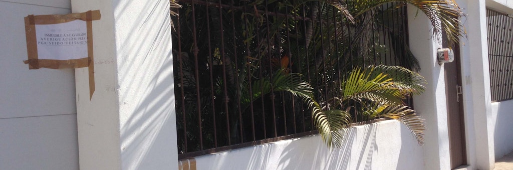 Blick auf die Fassade eines Hauses im mexikanischen Culiacan, das früher dem Drogenboss „El Chapo“ gehörte.