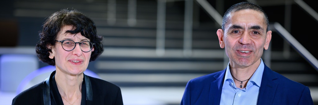Ugur Sahin und seine Frau Özlem Türeci, die Gründer des Mainzer Corona-Impfstoff-Entwicklers Biontech.