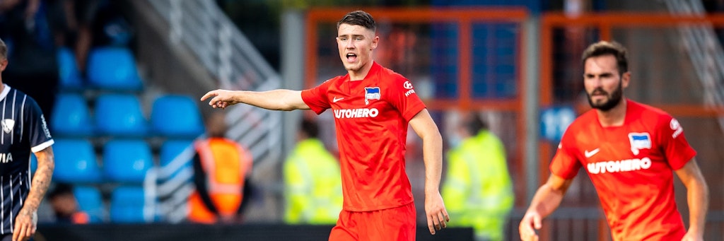 Scheut sich nicht, den Mund aufzumachen und steht auch deswegen bei Hertha-Trainer Pal Dardai hoch im Kurs: Linus Gechter (17). 