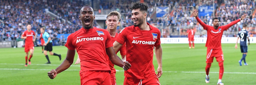 Setzte in Bochum beim 3:1-Sieg den Schlusspunkt und will nun gegen Fürth wieder jubeln: Myziane Maolida (l.). 