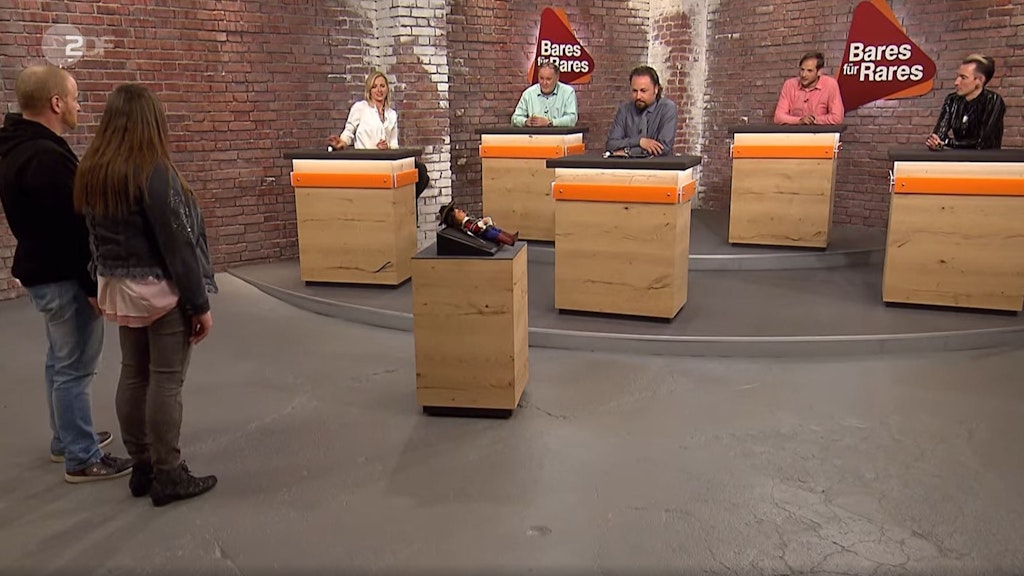 Im Händlerraum bei „Bares für Rares“ hielt sich die Begeisterung für die Wicküler-Puppe in Grenzen.