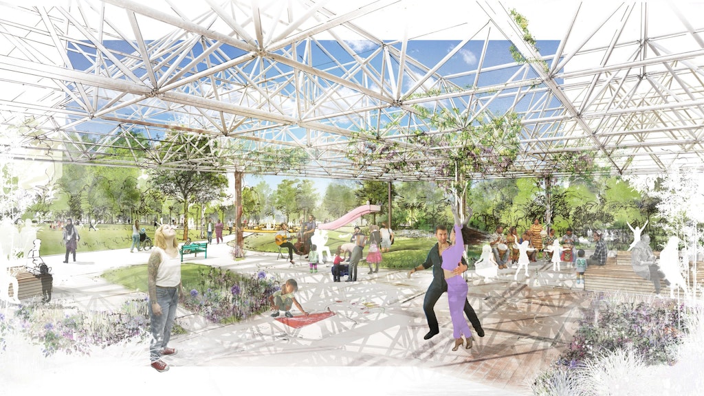 Die frühere Mero-Halle soll zum begehbaren Gerüst werden - hier könnte es schon bald Ausstellungen, Lesungen und Tanzveranstaltungen geben.