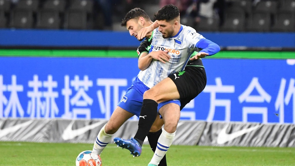 Herthas Suat Serdar schmiss sich gegen Fürth in jeden Zweikampf, bekam dafür Lob von Trainer Pal Dardai und Applaus von den Fans.