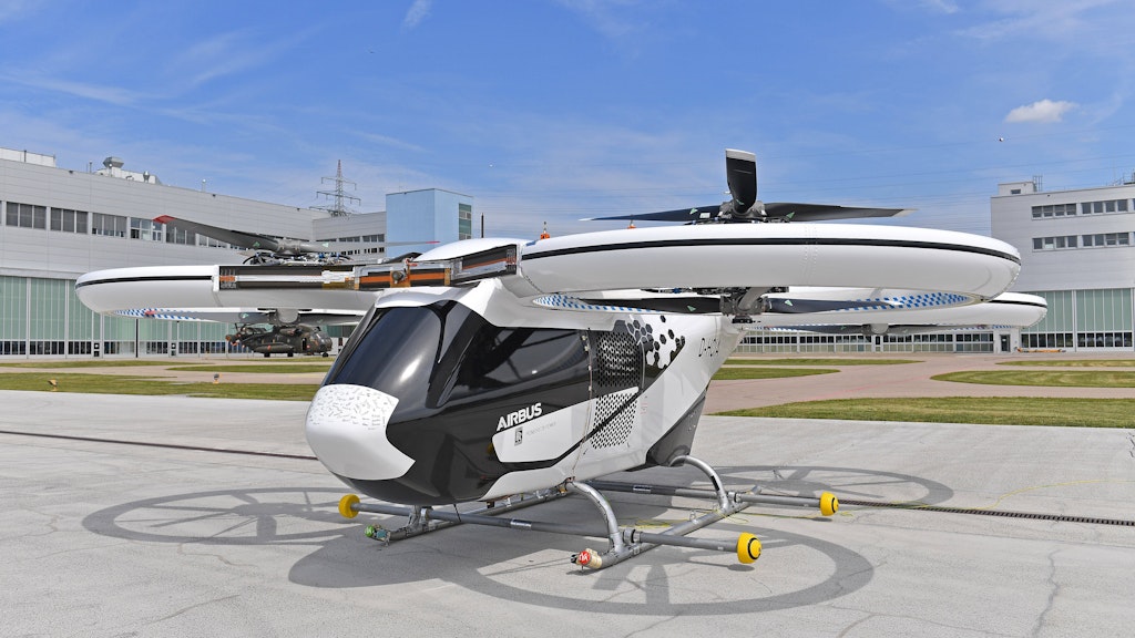 Das Airbus Flugtaxi Cityairbus. 