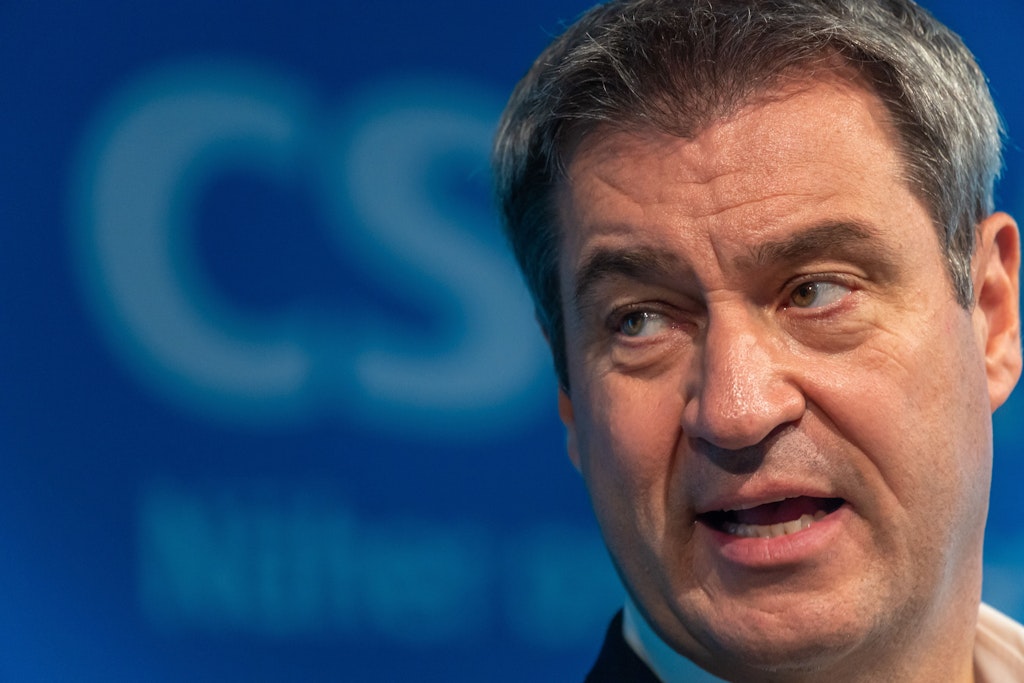 Markus Söder: Nach seinem Auftritt in Schweinfurt gingen mehrere Strafanzeigen ein. 