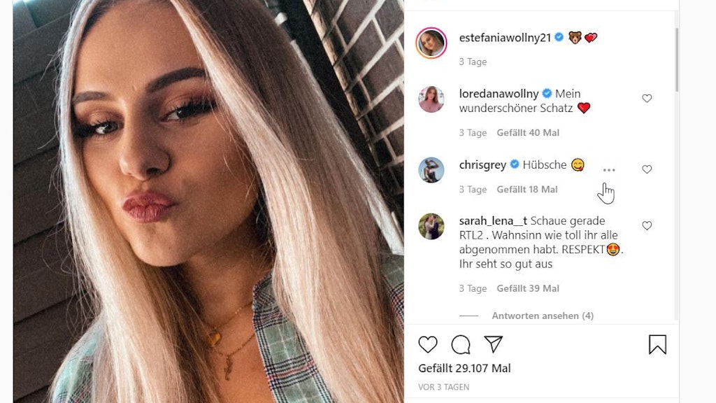 Die Fans haben nur Lob für das veränderte Aussehen von Estefania Wollny.