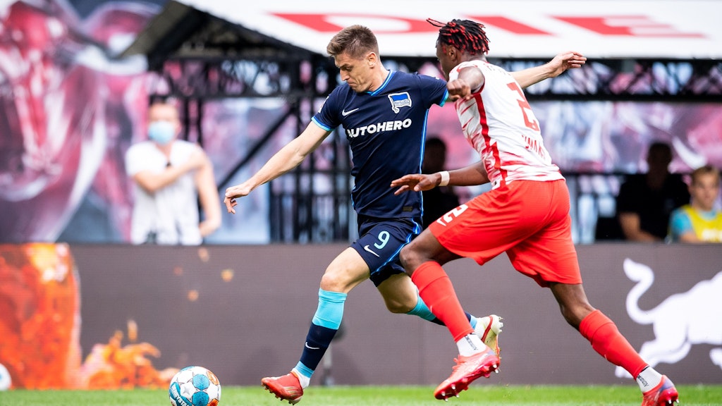 Sorgte bei seinem Comeback in nur sieben Minuten für einen von insgesamt vier Hertha-Torschüssen: Stürmer Kris Piatek.