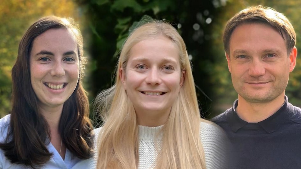 Andreas Dräger arbeitete mit seinen Kolleginnen Alina Renz (l.) und Lina Widerspick an dem Projekt.