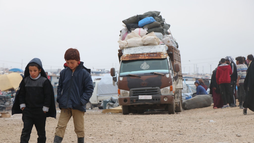 Wegen des syrischen Bürgerkriegs, der im Norden des Landes weiter tobt, sind immer noch Menschen auf der Flucht. 