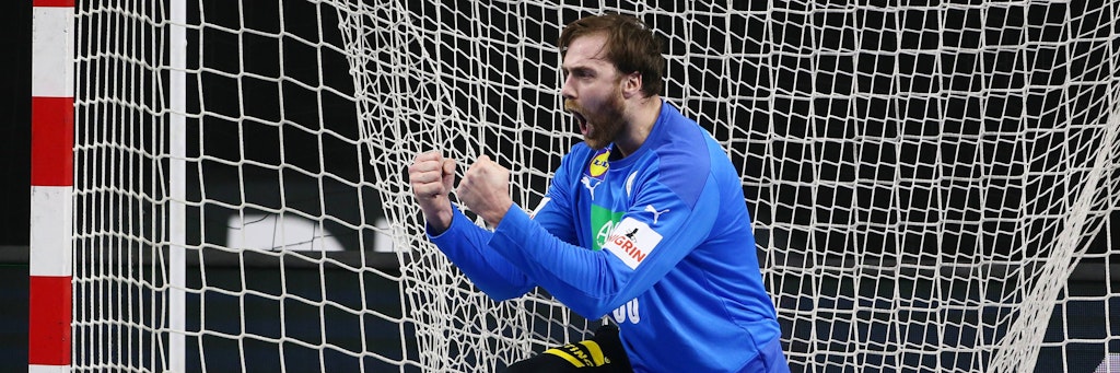 Nationaltorwart Andreas Wolff beschwört schon mal mit Fäusten und Gebrüll den Geist von Gizeh.